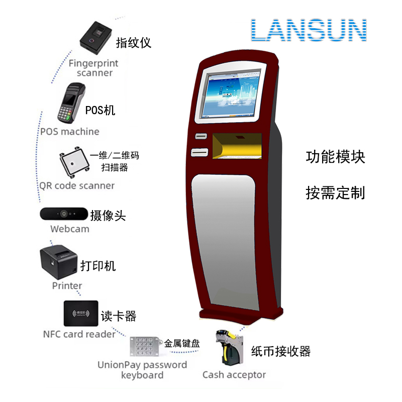 海关自助机查询一体机 政务社区便民服务自助终端触摸机查询机